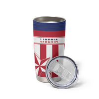 Custom Liberia Football Tumbler Cup Go Lone Stars