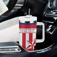 Custom Liberia Football Tumbler With Handle Go Lone Stars
