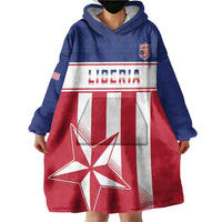 Custom Liberia Football Wearable Blanket Hoodie Go Lone Stars
