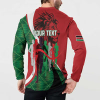 Personalised Athletics Kenya Button Sweatshirt We Are Champions