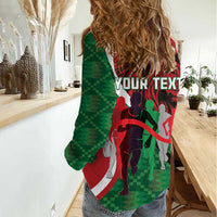 Personalised Athletics Kenya Women Casual Shirt We Are Champions