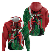 Personalised Athletics Kenya Zip Hoodie We Are Champions