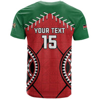 Custom Kenya Rugby T Shirt Lion Mascot African Pattern