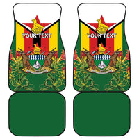 Personalised Zimbabwe Independence Day Car Mats Gloriosa Flower - Flag Style