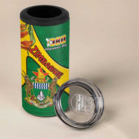 Personalised Zimbabwe 4 in 1 Can Cooler Tumbler 1980 Independence Day