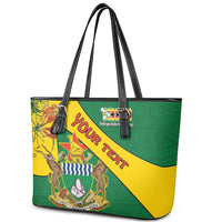 Personalised Zimbabwe Leather Tote Bag 1980 Independence Day