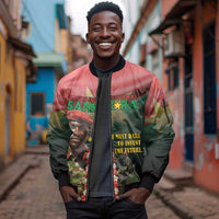Capitaine Thomas Sankara Sleeve Zip Bomber Jacket We Must Dare To Invent The Future
