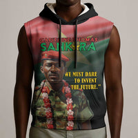 Capitaine Thomas Sankara Sleeveless Hoodie We Must Dare To Invent The Future