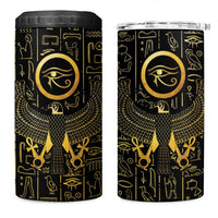 Ancient Egyptian 4 in 1 Can Cooler Tumbler Horus Falcon God