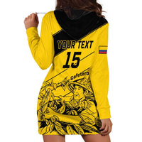 Custom Colombia Football Hoodie Dress Go Los Cafeteros
