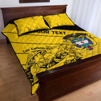 Custom Colombia Football Quilt Bed Set Go Los Cafeteros