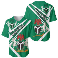 Nigeria Coat Of Arms Baseball Jersey Sporty Style