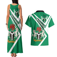 Nigeria Coat Of Arms Couples Matching Tank Maxi Dress and Hawaiian Shirt Sporty Style