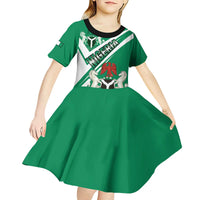 Nigeria Coat Of Arms Kid Short Sleeve Dress Sporty Style