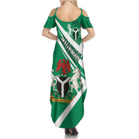 Nigeria Coat Of Arms Summer Maxi Dress Sporty Style