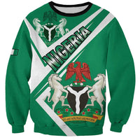 Nigeria Coat Of Arms Sweatshirt Sporty Style