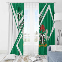 Nigeria Coat Of Arms Window Curtain Sporty Style
