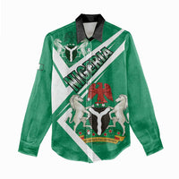 Nigeria Coat Of Arms Women Casual Shirt Sporty Style