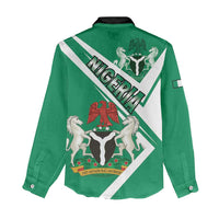 Nigeria Coat Of Arms Women Casual Shirt Sporty Style
