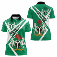 Nigeria Coat Of Arms Women Polo Shirt Sporty Style