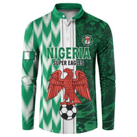 Custom Nigeria Football Button Sweatshirt Come On Super Eagles