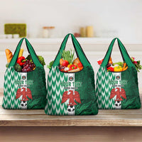 Custom Nigeria Football Grocery Bag Come On Super Eagles