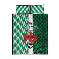 Custom Nigeria Football Quilt Bed Set Come On Super Eagles