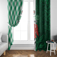 Custom Nigeria Football Window Curtain Come On Super Eagles