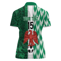 Custom Nigeria Football Women Polo Shirt Come On Super Eagles