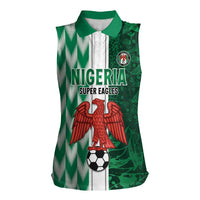 Custom Nigeria Football Women Sleeveless Polo Shirt Come On Super Eagles