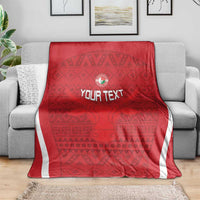 Custom Madagascar Football Blanket Go Barea Go