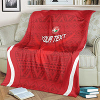 Custom Madagascar Football Blanket Go Barea Go