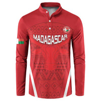 Custom Madagascar Football Button Sweatshirt Go Barea Go
