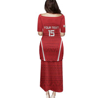 Custom Madagascar Football Family Matching Puletasi and Hawaiian Shirt Go Barea Go