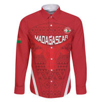 Custom Madagascar Football Family Matching Short Sleeve Bodycon Dress and Hawaiian Shirt Go Barea Go