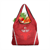 Custom Madagascar Football Grocery Bag Go Barea Go