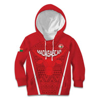 Custom Madagascar Football Kid Hoodie Go Barea Go