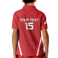 Custom Madagascar Football Kid Polo Shirt Go Barea Go