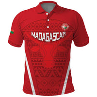 Custom Madagascar Football Polo Shirt Go Barea Go