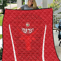 Custom Madagascar Football Quilt Go Barea Go