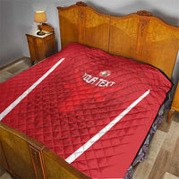 Custom Madagascar Football Quilt Go Barea Go