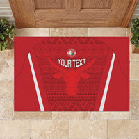 Custom Madagascar Football Rubber Doormat Go Barea Go