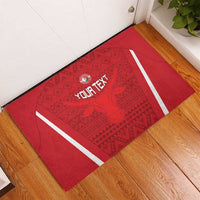 Custom Madagascar Football Rubber Doormat Go Barea Go