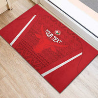 Custom Madagascar Football Rubber Doormat Go Barea Go