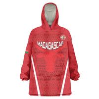 Custom Madagascar Football Wearable Blanket Hoodie Go Barea Go