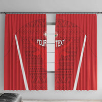 Custom Madagascar Football Window Curtain Go Barea Go