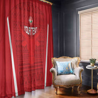 Custom Madagascar Football Window Curtain Go Barea Go