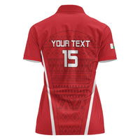 Custom Madagascar Football Women Polo Shirt Go Barea Go