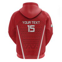 Custom Madagascar Football Zip Hoodie Go Barea Go