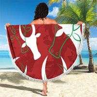 Custom Madagascar Football Beach Blanket Alefa Barea